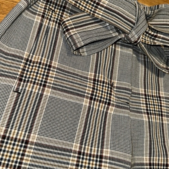 Aritzia Wilfred Plaid Pants Trousers Tie Waist women’s size 0 - Picture 4 of 6